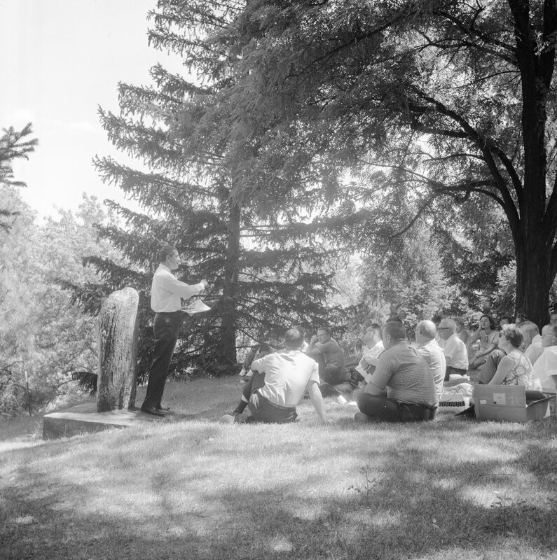1968 Unidentified Guest Speaker, Outdoors 08