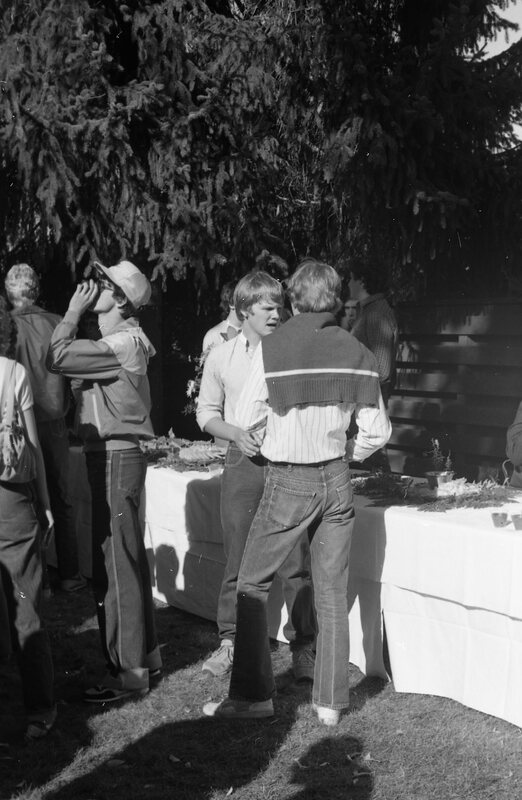 1983 Student Reception at President Dave Gilbert's House 15