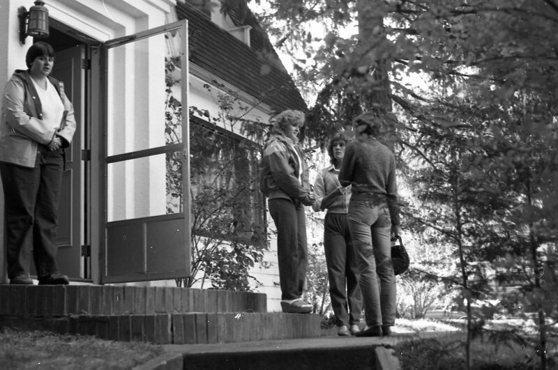 1983 Student Reception at President Dave Gilbert's House 10