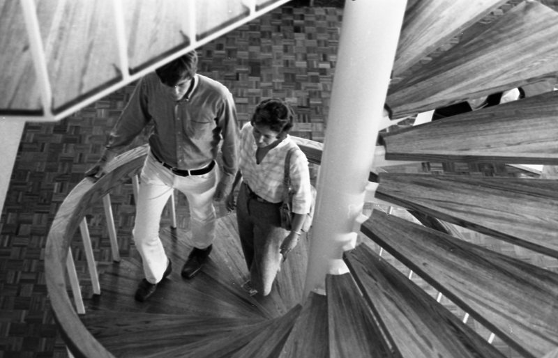 1976 Hoke Hall, Spiral Staircase 01