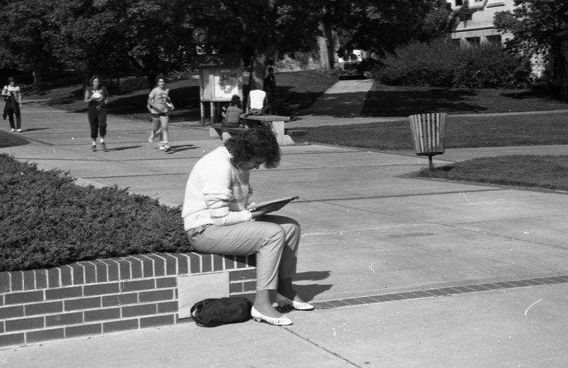 1984 Students, Outdoors, Fall Term 03