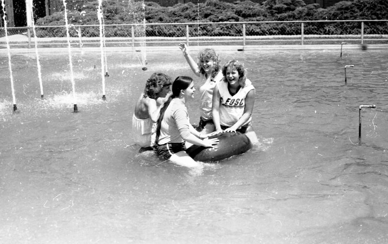 1981 Students, Fountain Swim 02