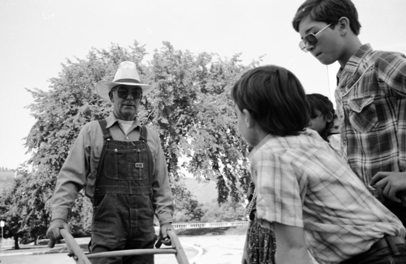 1987 Ackerman Elementary School, Pioneer Days, Farmer 07