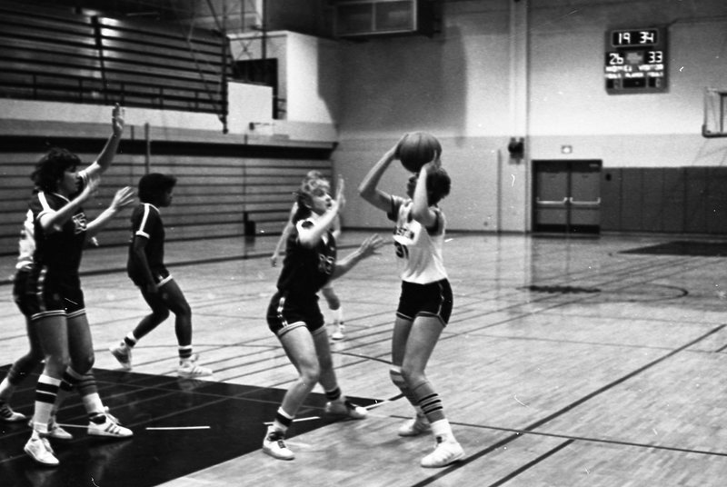 1982 Women's Basketball, EOSC vs. Judson Baptist College, Action 01