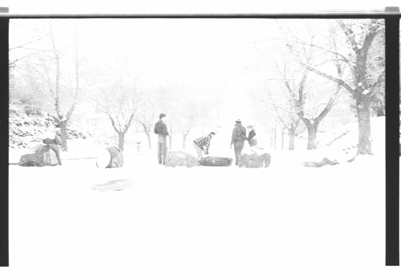 1988 Campus in Winter, Sledding 11