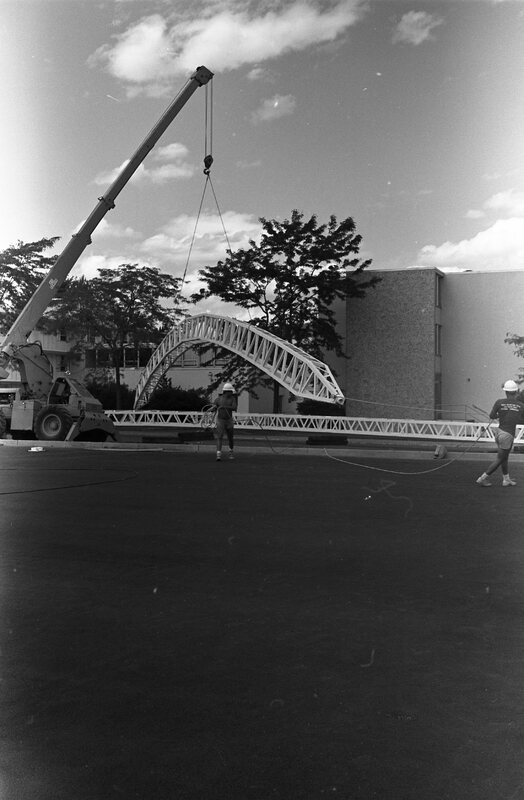 1988 Campus, Tennis Courts Construction 06