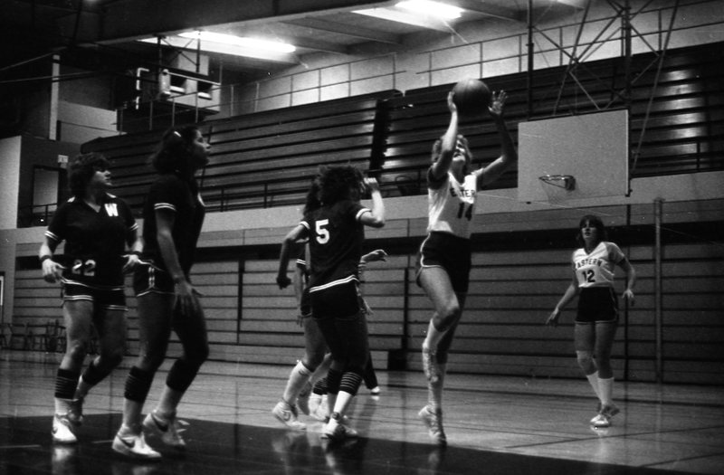1981 Women's Basketball Action, January Home Game 03
