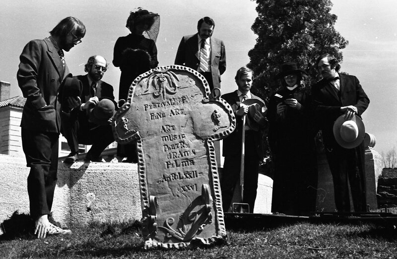 1974 Employees, Mock Funeral 03