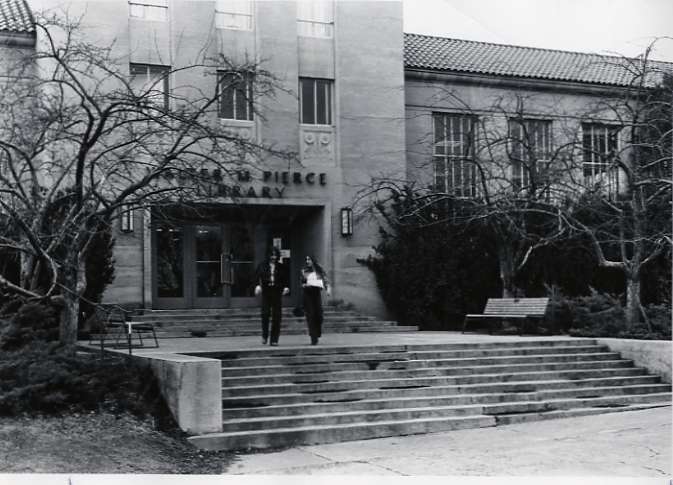 70's Pierce Library Entrance
