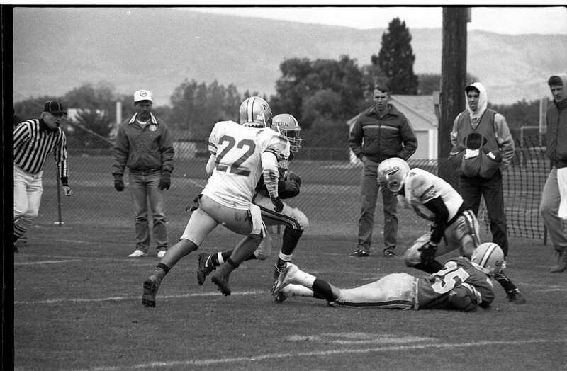 1991 Football Action, Western Oregon University at EOSC 38