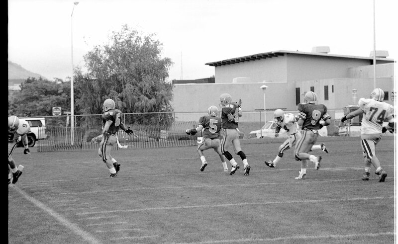1991 Football Action, Western Oregon University at EOSC 28