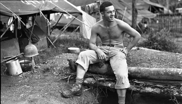 Fred Hill Sitting on Foxhole 2