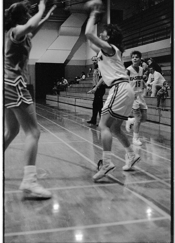 1991 Women's Basketball Action, Lewis &amp; Clark at EOSC 09