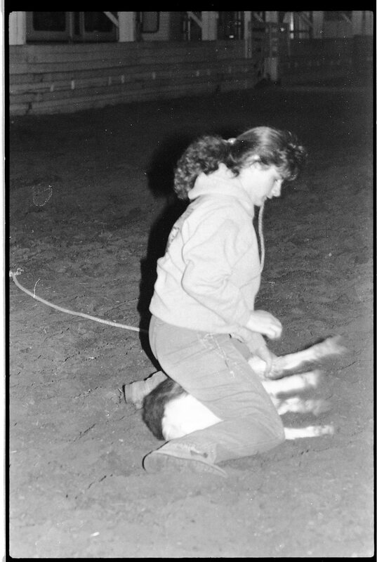 1991 Rodeo, Roping Practice 09
