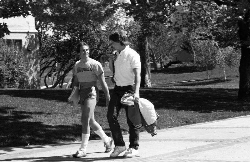 1985 Students, May Outdoor Candid Shots 21