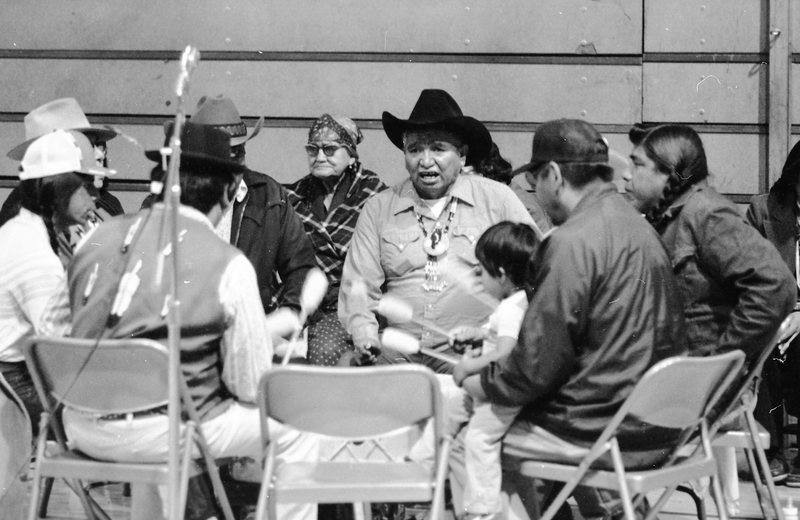 1983 Native American Powwow Drummers 01