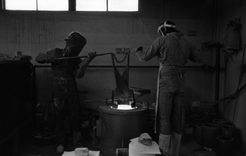 1977 Sculpture Class, Casting 12