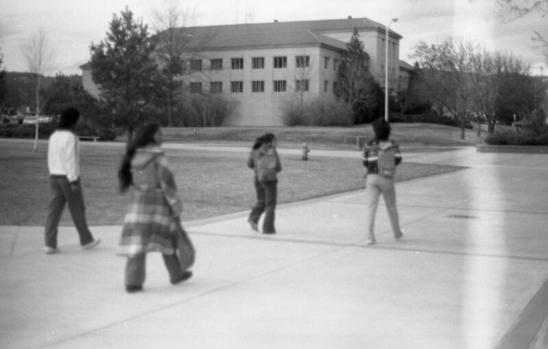 1983 Students, Walking on Campus 05