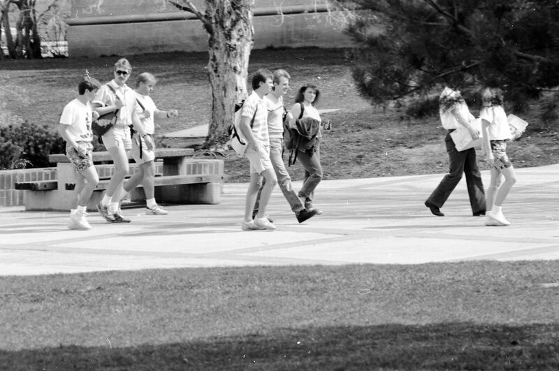 1987 Students, Walking 07