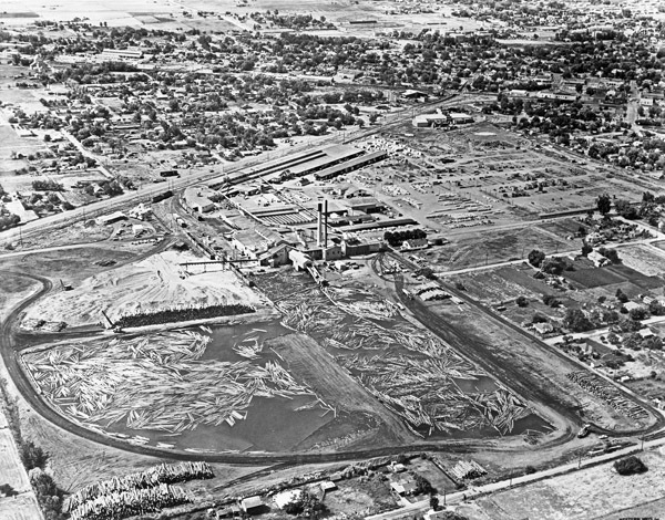 Aerial, La Grande Sawmill