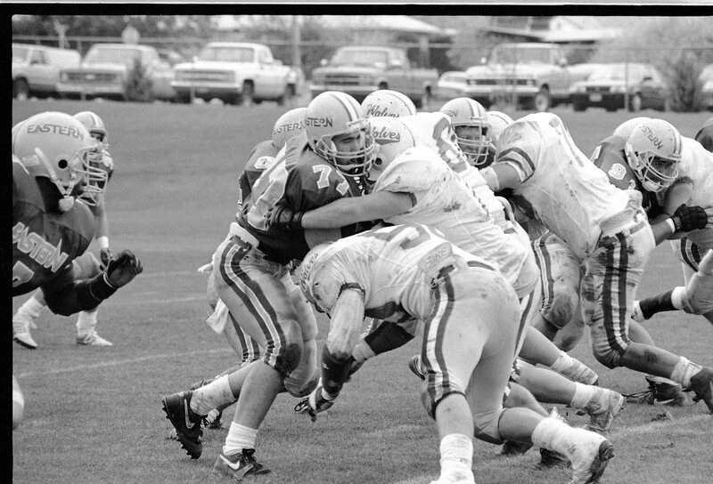 1991 Football Action, Western Oregon University at EOSC 27