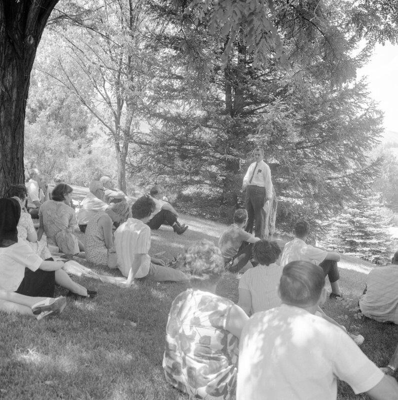 1968 Unidentified Guest Speaker, Outdoors 02