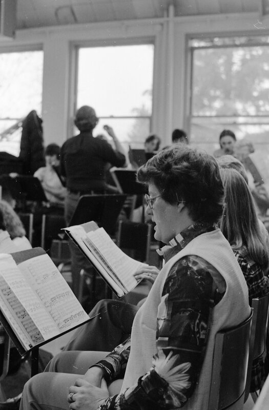 1975 Choir, Christmas Concert Practice 07