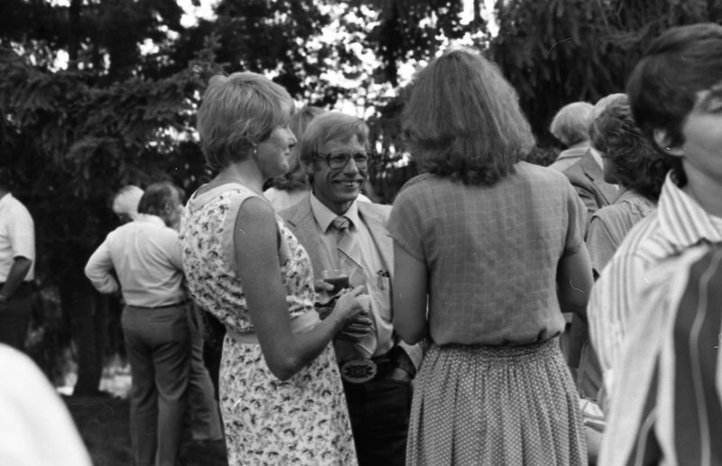 1984 School Begins, Faculty & Staff Reception at President Gilbert's House 01