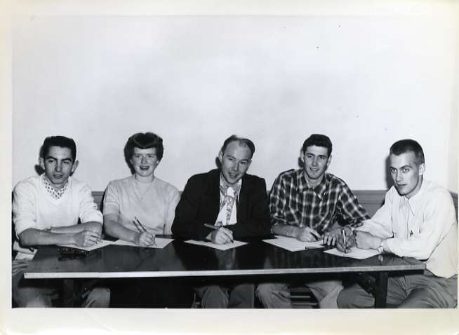 1954-55 Officers, Student Body