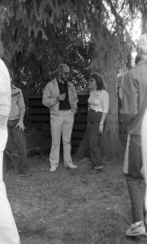 1983 Student Reception at President Dave Gilbert's House 04