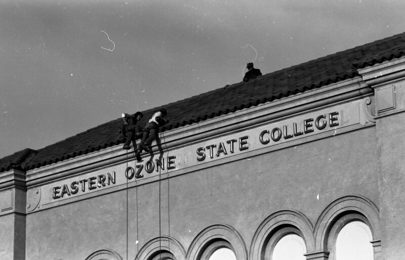 1976 Outdoor Program Rappelling, Changing Signs 07