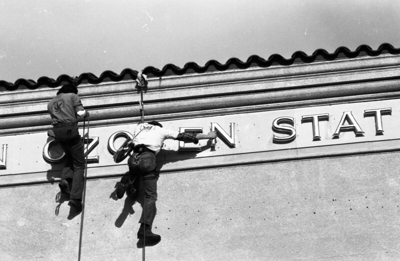 1976 Outdoor Program Rappelling, Changing Signs 10