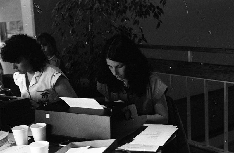 1981 Students, Typing 04