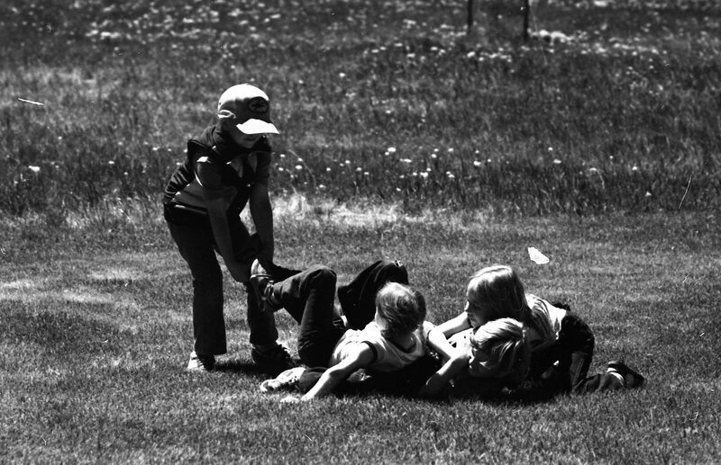 1979 Keating School, Children Playing Outdoors 08