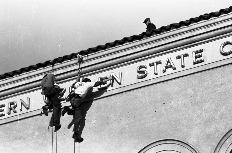 1976 Outdoor Program Rappelling, Changing Signs 12