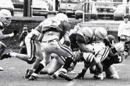 1991 Football Action, Western Oregon University at EOSC 03