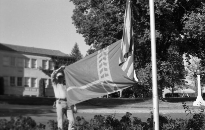 1979 Flags Being Hung 3