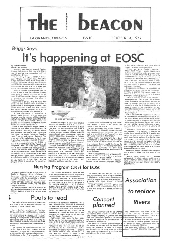 1977-78 Eastern Oregon College Beacon