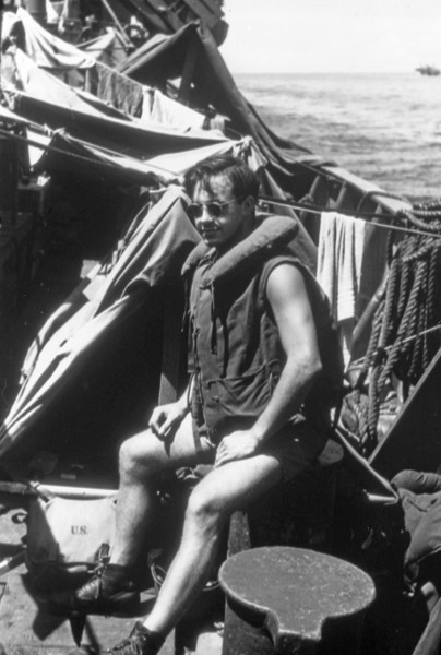 Fred Hill Aboard Ship