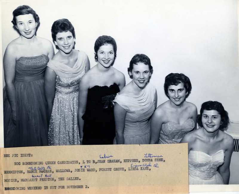 1957 Homecoming Queen Candidates 1-1