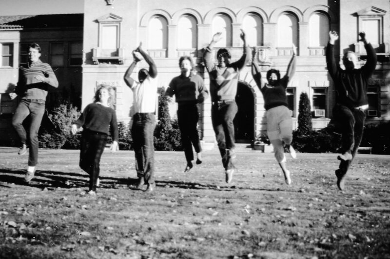 1986 Students, Outdoors in March 04