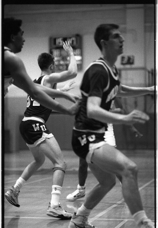 1991 Men's Basketball Action, Willamette University at EOSC 05