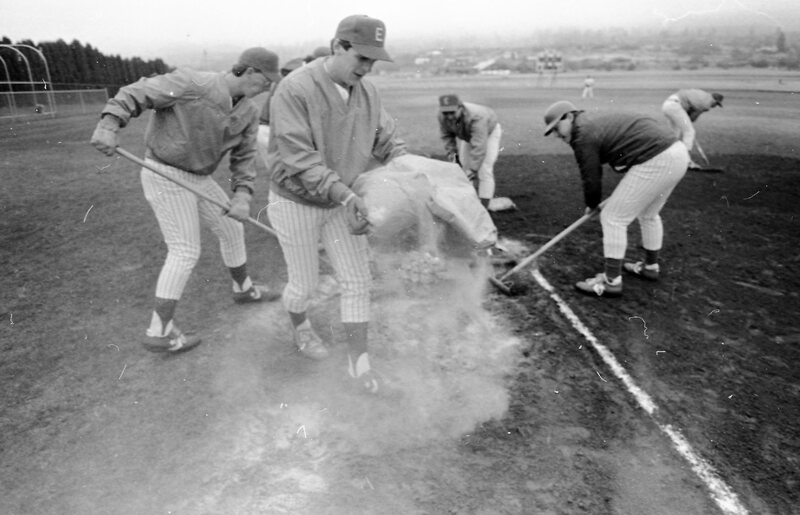 1988 Baseball, Central at EOSC, Mud Rake 05