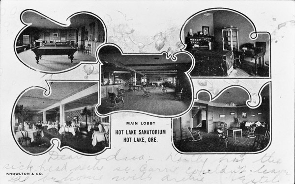 Hot Lake Sanatorium, Interiors