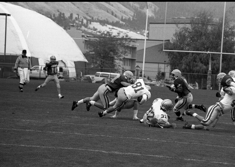 1991 Football Action, Western Oregon University at EOSC 34
