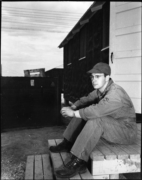 Fred Hill Seated on Steps