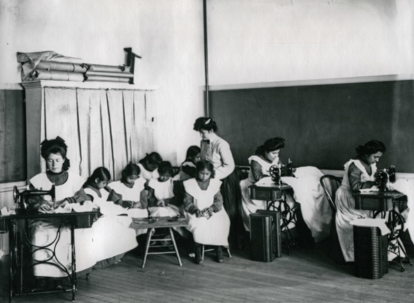 Umatilla Indian School, Sewing