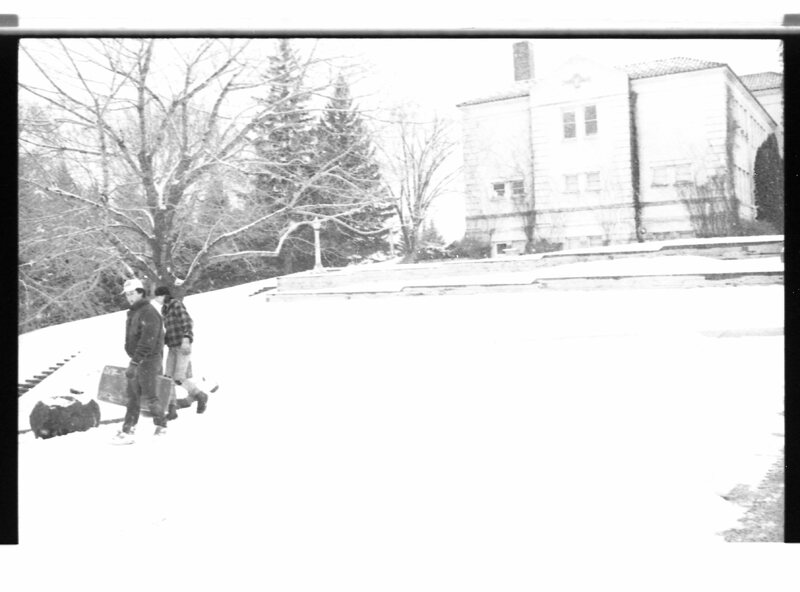 1988 Campus in Winter, Sledding 12