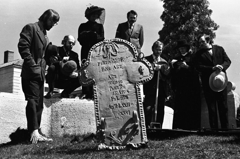 1974 Employees, Mock Funeral 02