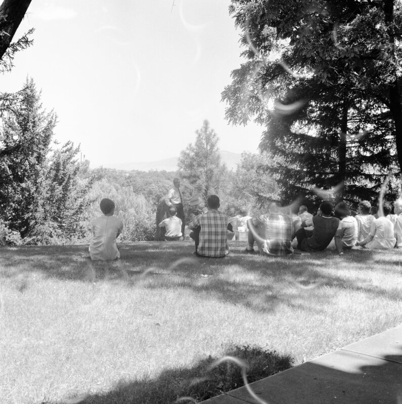 1968 Unidentified Guest Speaker, Outdoors 04